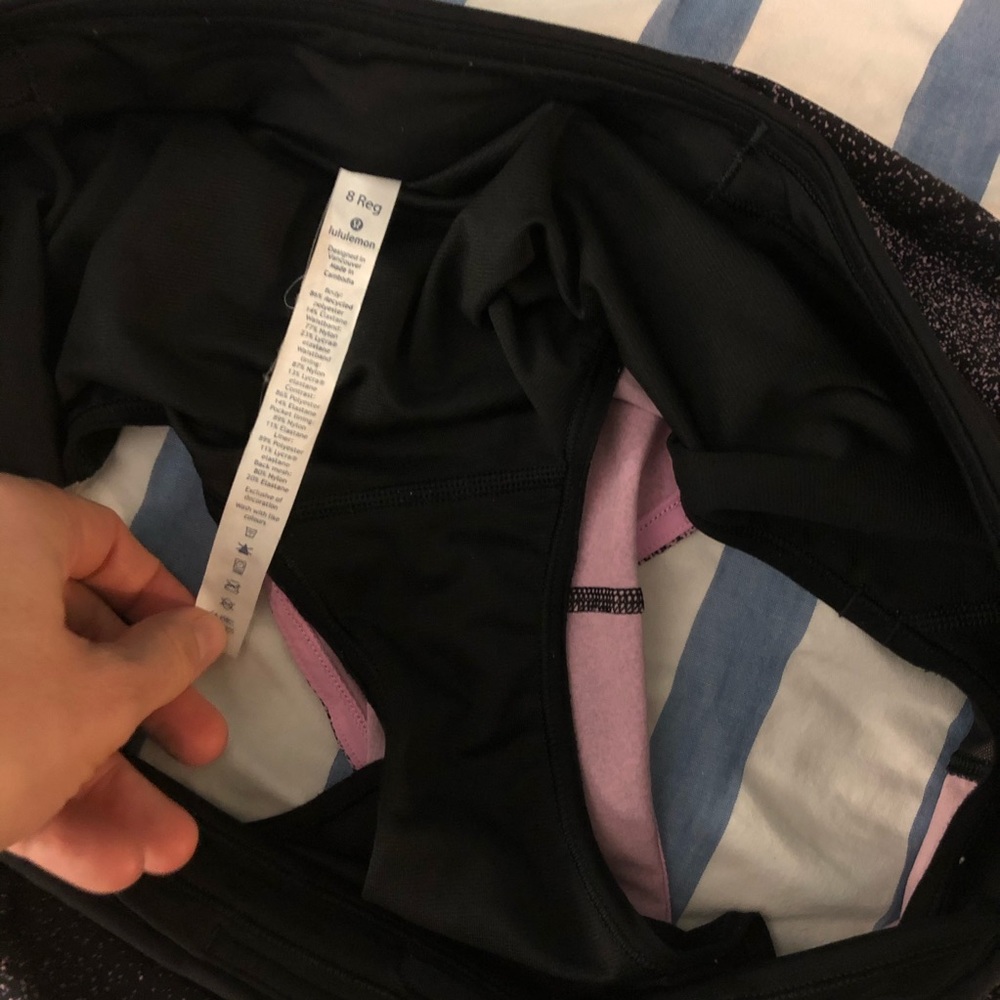 Lululemon ombré speckled pink speed shorts 8 - Picture 4 of 6